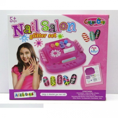 Jocuri creative (3 ani +) - Set de sclipici pentru salon de unghii