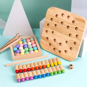 Joc de Lemn Memorie Chess 2 in 1 - Joc Lemn Indemnare si Sah [5]