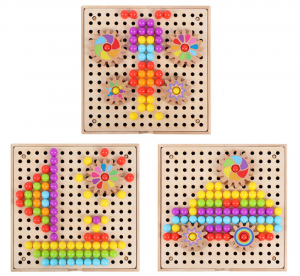 Joc de Lemn Mozaic 2 in 1 cu Planse [3]