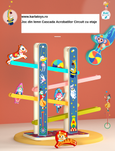 Joc din lemn Cascada Acrobatilor Circuit cu etaje [2]