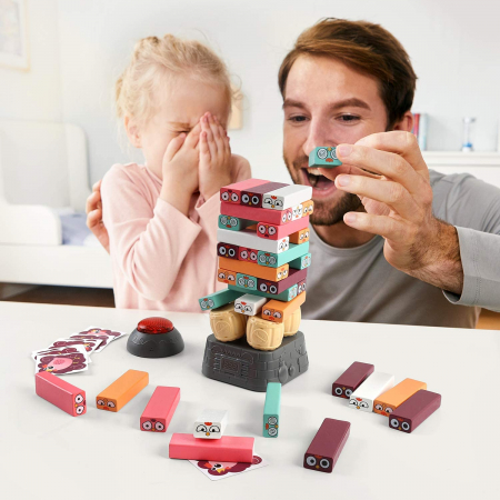 Joc din Lemn Jenga Cu Bombe Wobble Tower Game Topbright [2]
