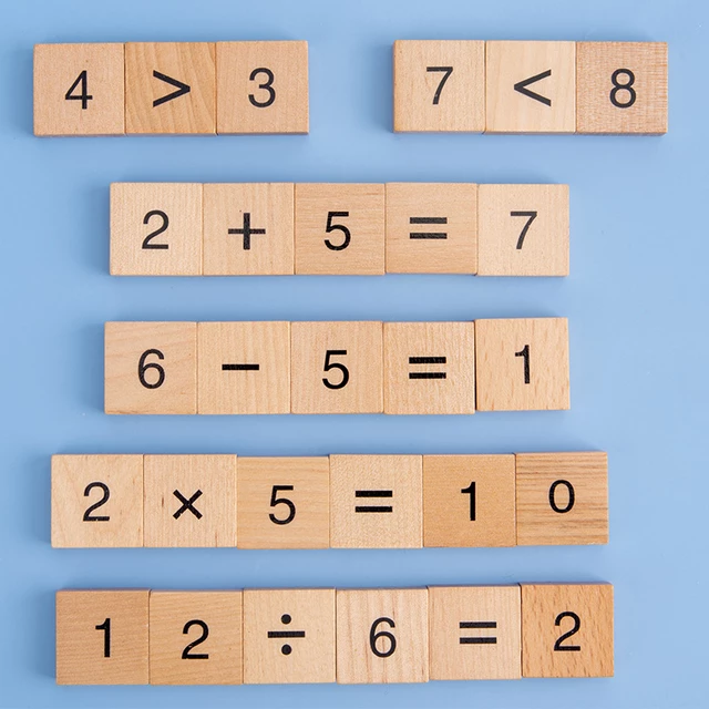 Joc din Lemn Montessori Cifre invatam matematica [9]