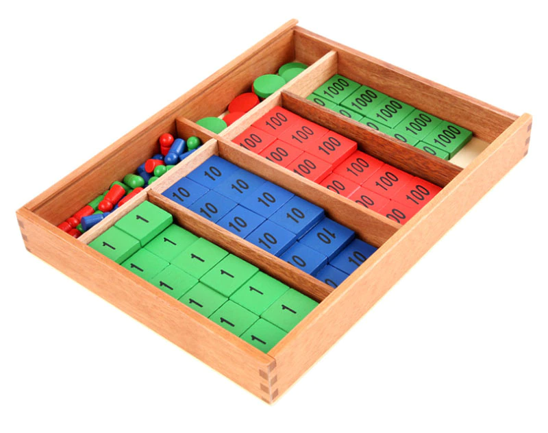 Joc Educativ din Lemn Montessori pentru Numere și Operații Matematice Stamp Game [1]