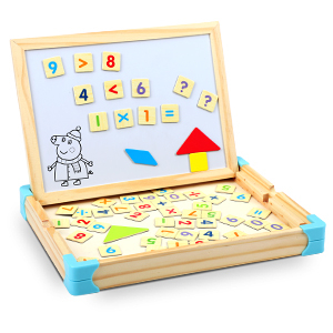 Joc din Lemn  Montessori Sortare Fructe si Tabla Magnetica [5]