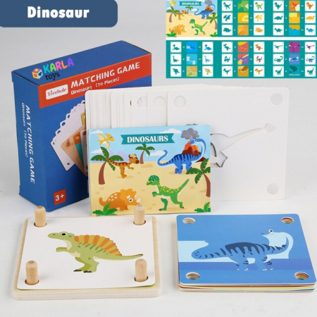 Jocuri educative (3 ani +) - Joc Educational Montessori Asociere Umbre Puzzle Cognitie