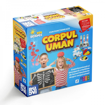 Jocuri educative (3 ani +) - Joc Educativ 40 Experimente Cum Functioneaza Corpul Uman