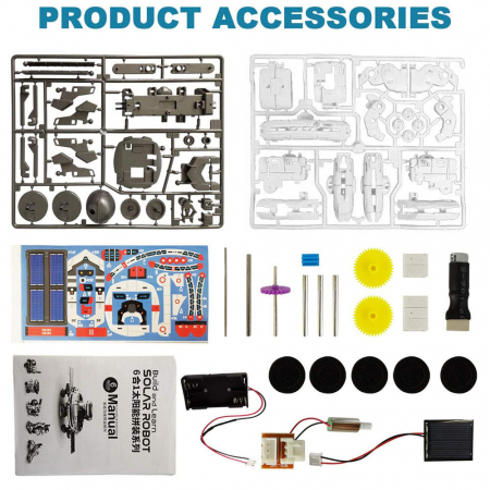 Joc Educativ Kit Solar 6 in 1 Nava Spatiala - Set STEM pentru Copii [5]