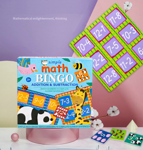 Table educative (3 ani +) - Joc educativ matematica Bingo simplu