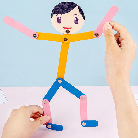 Joc Educativ Montessori din lemn Structura Corpului Uman [3]