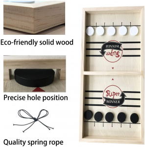 Joc lemn Hochei aerian Board Game - Joc de masa Slingpuck Hochei [6]