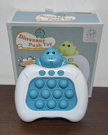 Jocuri - JJoc interactiv Push Bubble Consola Quick Push Dinozaur albastru flippy Pop-it