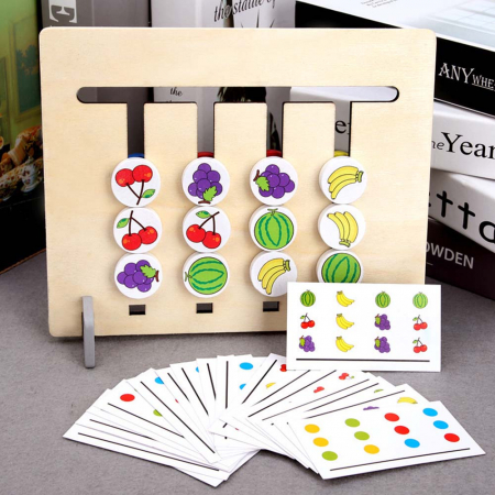 Joc  Labirint Asociere Culori si Animale -Joc Lemn Asociere Color Animale Game [2]