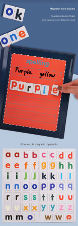 Joc lemn Carte cu Litere Magnetice si cuvinte in Engleza [3]