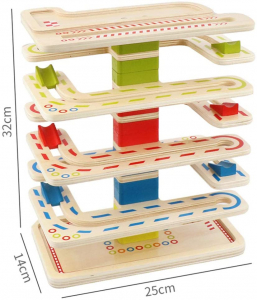 Joc Lemn interactiv Circuit cu Bile [13]