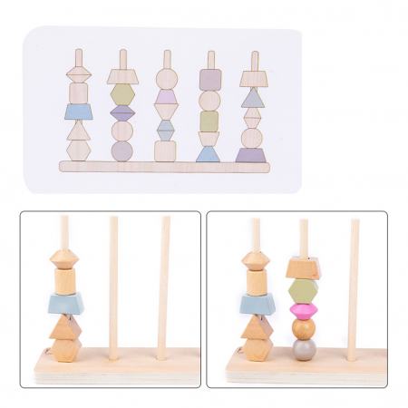 Joc Lemn Montessori Potrivire Forme si culori [2]