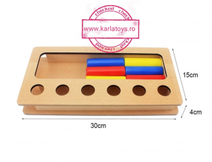 Joc Lemn Montessori Sortator Peg Box - Joc Lemn Sortator Pioni. [5]