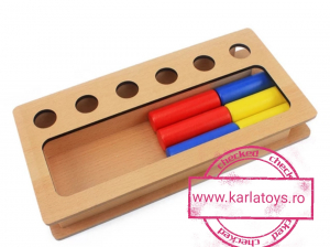 Joc Lemn Montessori Sortator Peg Box - Joc Lemn Sortator Pioni. [3]