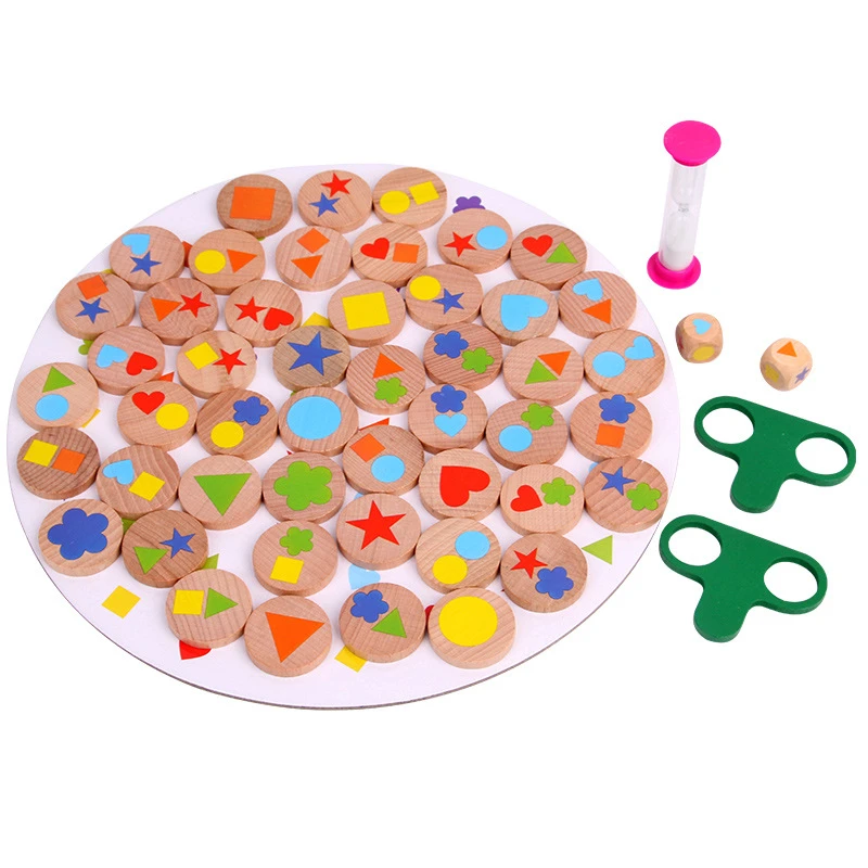 Joc lemn montessori puzzle potrivire forme [3]