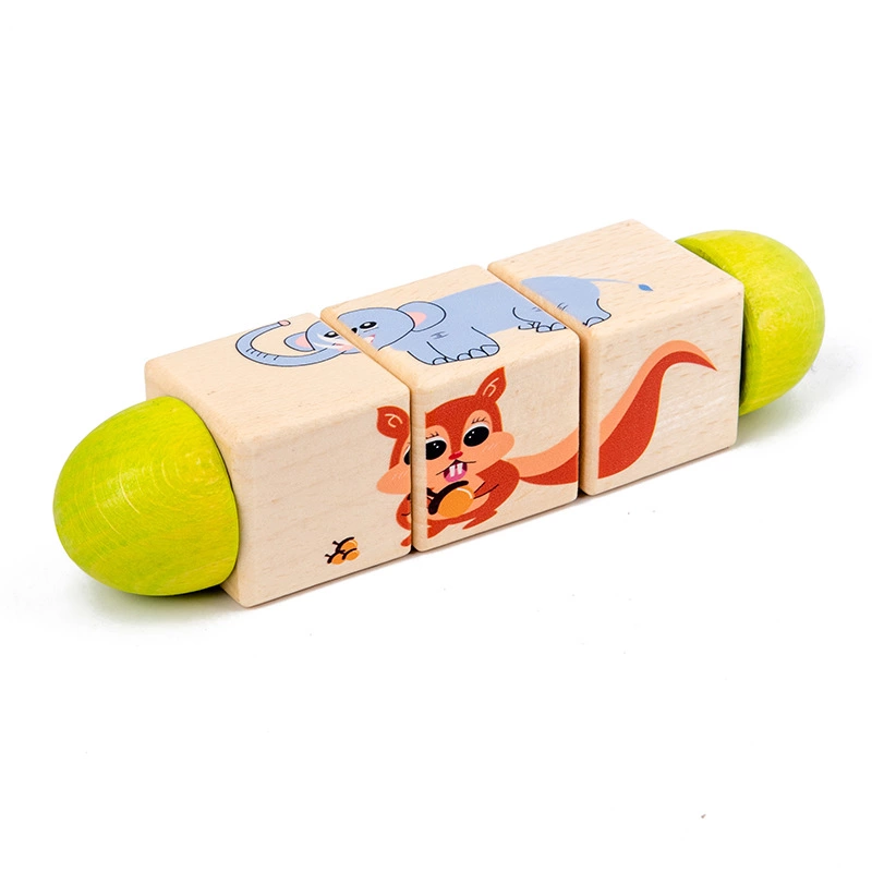 Joc lemn montessori puzzle cilindru [5]