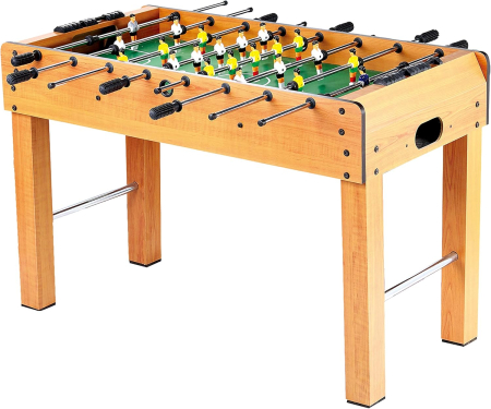 Jucării exterior - Masa de Fotbal cu Teren si Jucatori – 21 Jucatori, 8 Manere, Tablou de Scor, din Lemn