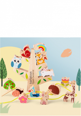 Joc Montessori Copacul cu Animale Joc  Echilibru si Snuruit [1]