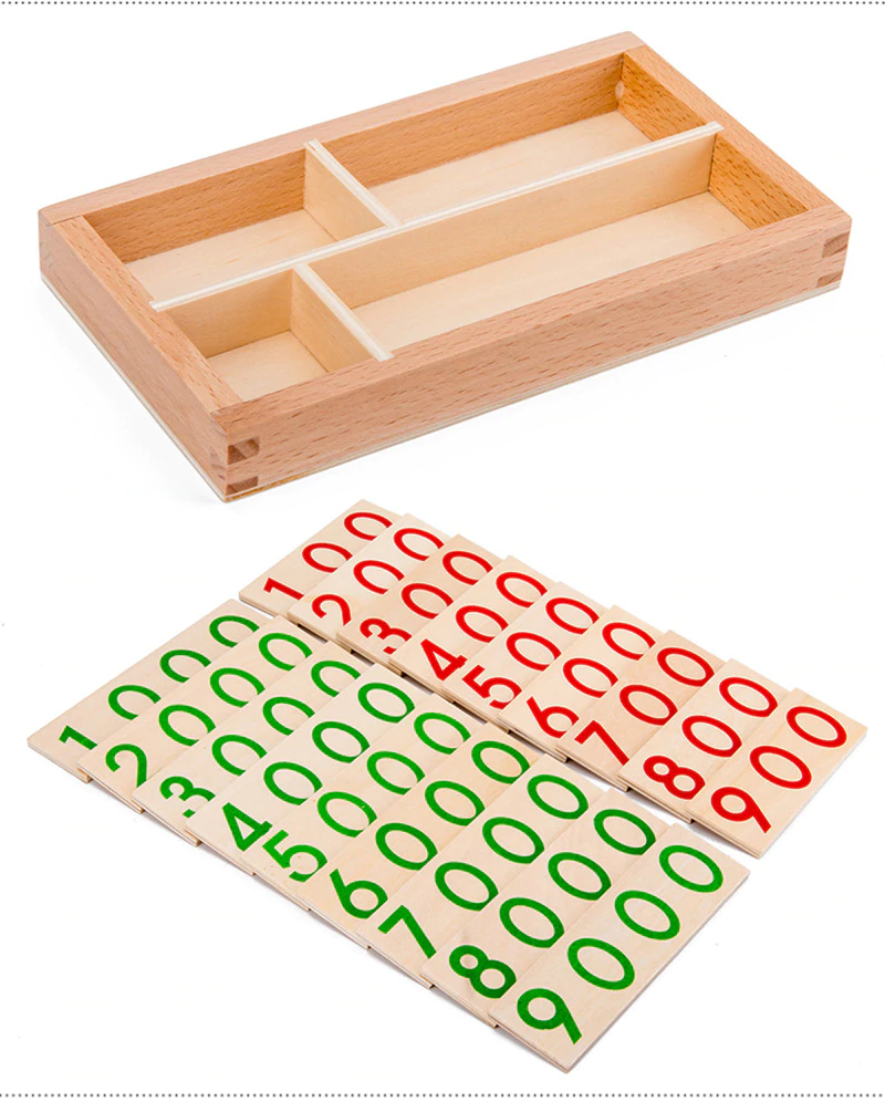 Joc Montessori din Lemn cifre 1 - 9000 [5]