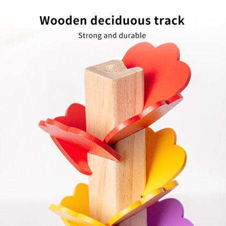 Joc Montessori din Lemn Copacul Curcubeu Petal Tree [2]