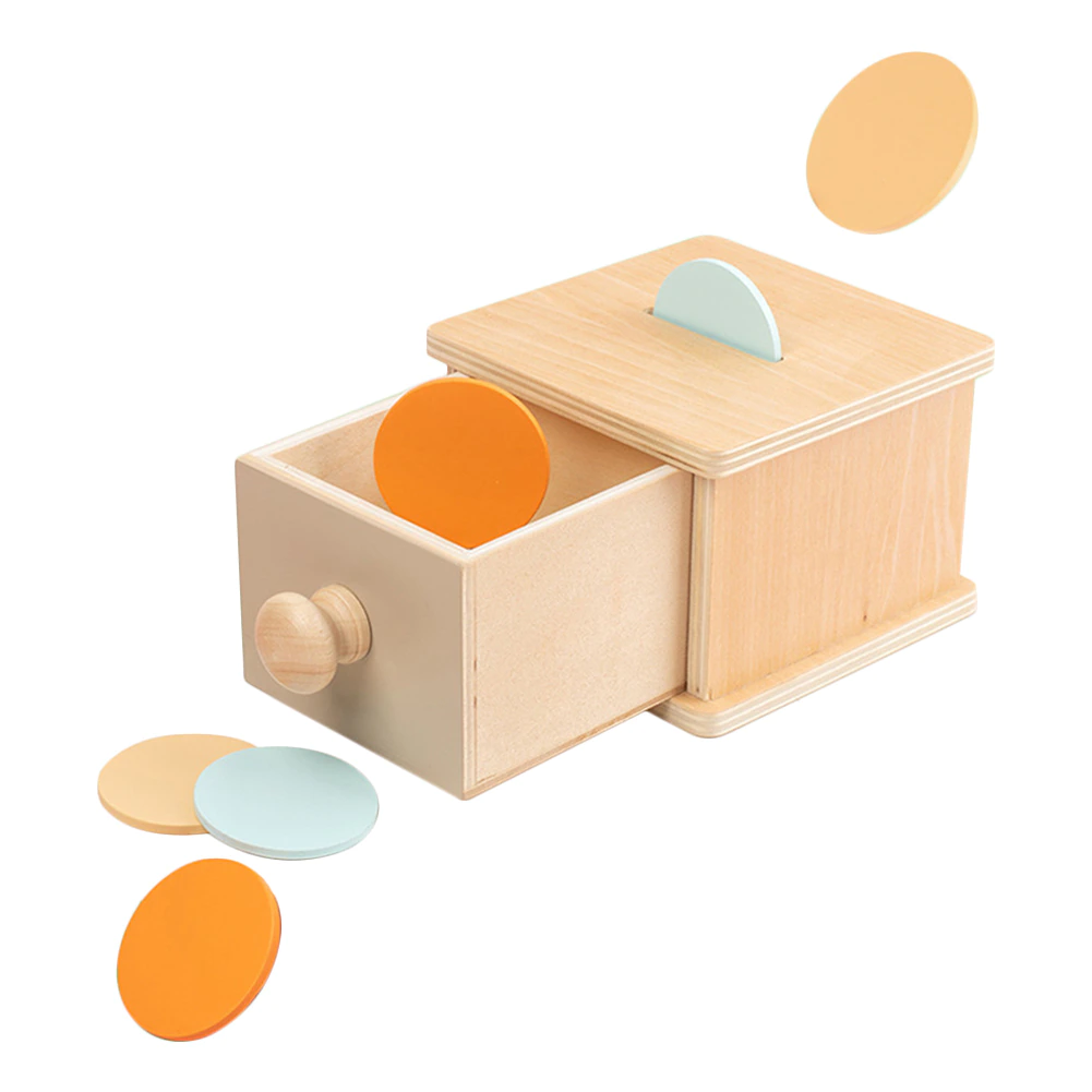 Joc Montessori din Lemn Cutia Permanentei cu Banuti [1]
