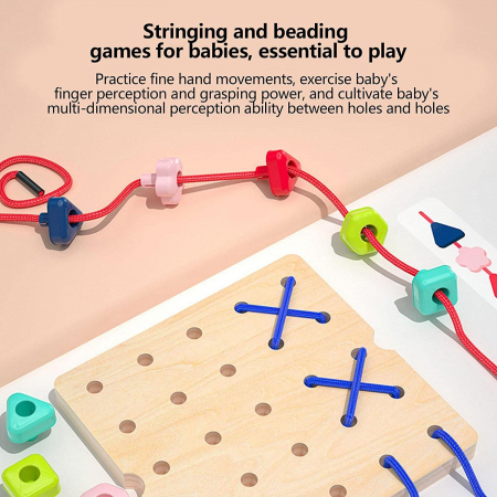 Joc Montessori Puzzle Mozaic Sortare Culori Forme Geometrice [5]