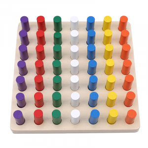 Joc Montessori din lemn senzorial invatam culorile Stick Color [4]