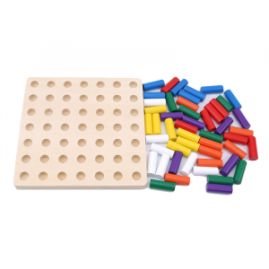 Joc Montessori din lemn senzorial invatam culorile Stick Color [3]