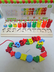Joc din Lemn numere 5 in 1 - Joc Lemn Operati matematice [1]