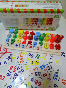 Joc din Lemn numere 5 in 1 - Joc Lemn Operati matematice [6]