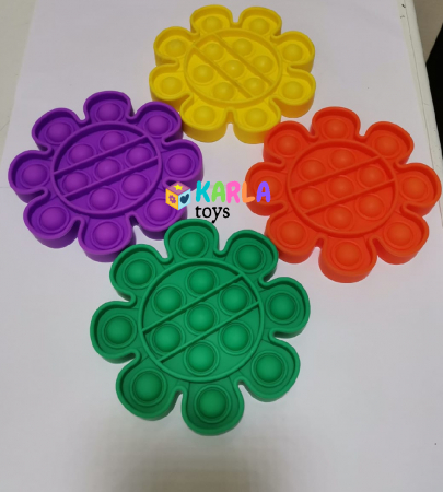 Joc Pop It Floare Joc senzorial Pop It Bubble Fidget Bubble cu bila [1]