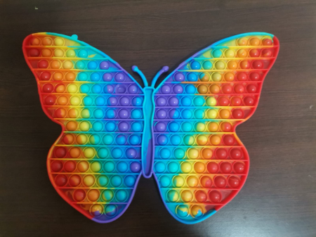 Joc Pop It antistres Jumbo din silicon Fluture Pinguin [4]