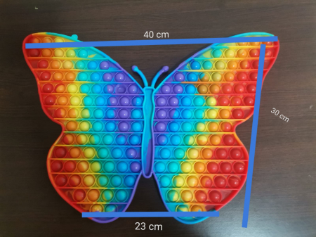 Joc Pop It antistres Jumbo din silicon Fluture Pinguin [1]