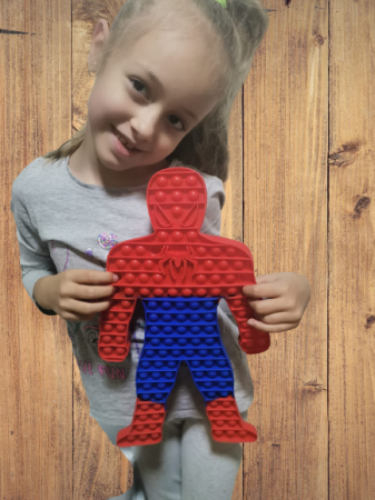 Pop It - Joc Pop It Push Bubble Fidget Spiderman