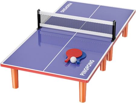 Jucării exterior - Set Masa Mini Ping-Pong Karlatoys pentru Copii – Masa Portabila Compacta cu 2 Palete