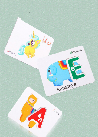 Joc Puzzle Litere 3d din Lemn fructe - litere si animale [9]