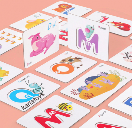 Joc Puzzle Litere 3d din Lemn fructe - litere si animale [7]