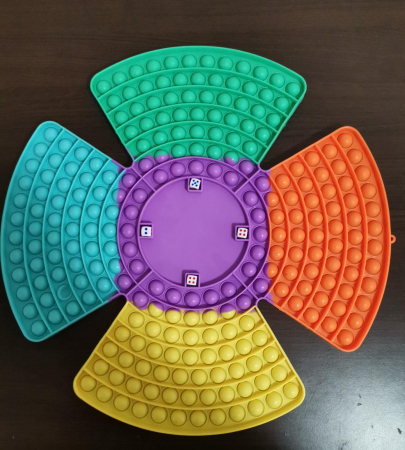 Joc senzorial Pop It cu zaruri Jumbo  Patrat [1]