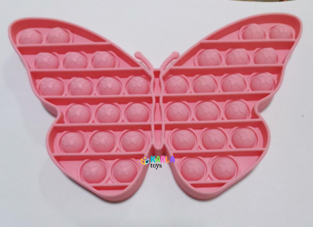 REDUCERI - Joc senzorial Pop It Jucarie Push Pop Bubble fidget Fluture cu bila