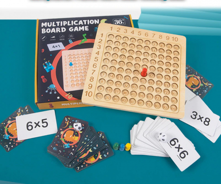 Jocuri educative (3 ani +) - Joc Tabla de înmulțire Montessori invata matematica usor