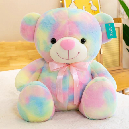 Jucarii din Plus - Mascote din Plus(3 ani +) - Jucarie de plus Ursuletul Curcubeu 30 cm