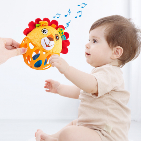 Jucarie Bebe Minge Senzoriala Dentitie Zornaitoare Leu [1]