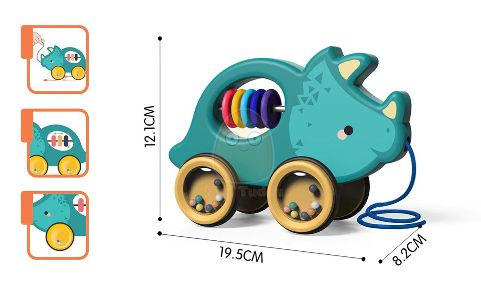 Jucarie bebelusi de tras Animale din lemn [1]