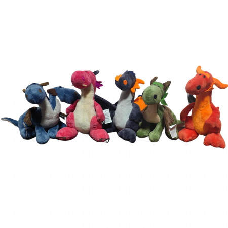 Jucarii din Plus - Mascote din Plus(3 ani +) - Set 5 jucarii de plus Dragoni