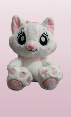 Jucarii desene animate( 3 ani +) - Jucarie de Plus Aristocats Marie Pisicuta – 25 cm, Fundita Roz