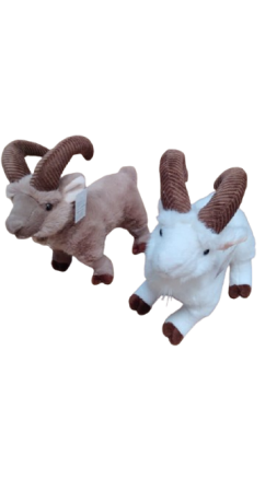 Jucarii din Plus (3 ani +) - Jucarie de Plus Capra Alba - 30 cm