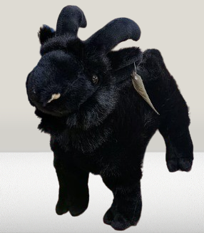Jucarii din Plus - Mascote din Plus(3 ani +) - Jucarie de Plus Capra Neagra - 30 cm